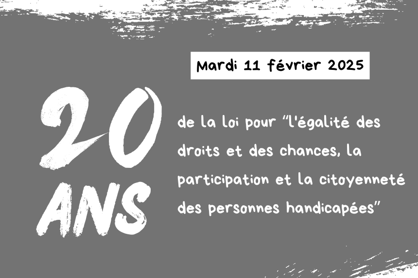 Handicap : 20 ans après la loi de 2005